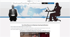 Desktop Screenshot of businesscoachingcertified.com