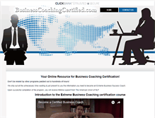 Tablet Screenshot of businesscoachingcertified.com